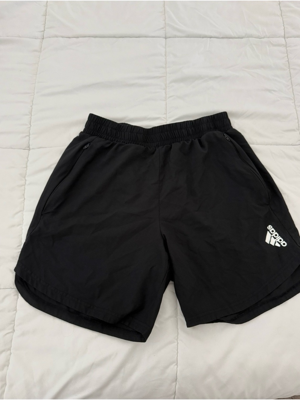 Adidas Black Men's Athletic Shorts with Logo